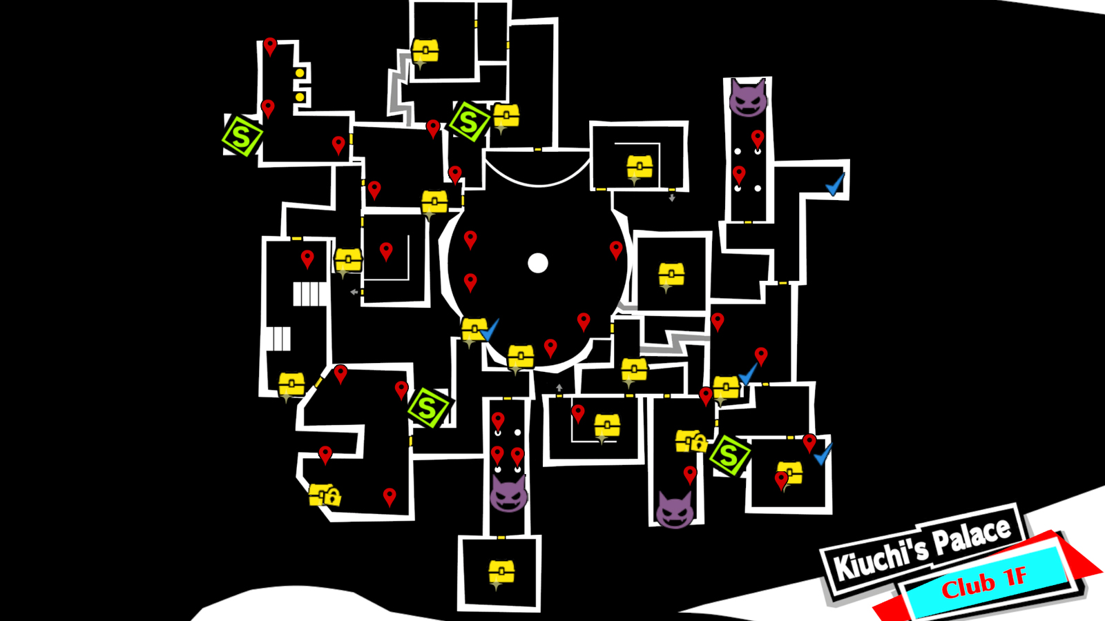 Club 1F Map